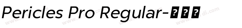 Pericles Pro Regular字体转换
